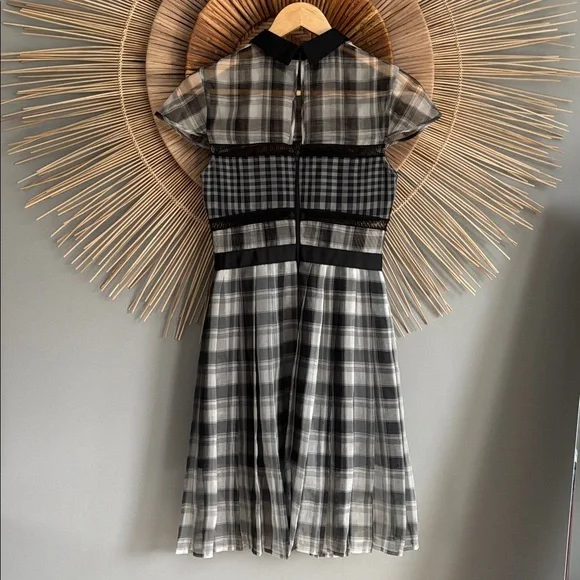 Self-portrait plaid minidress size 2 - Picture 4 of 4